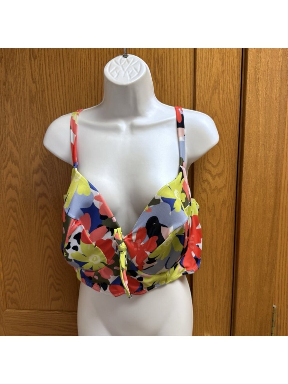 Swim By Cacique Floral Balconette Swim Top - Size 44DDD